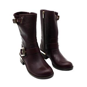 Vince Camuto Womens Windy Mid-Calf Boots Buckle Moto